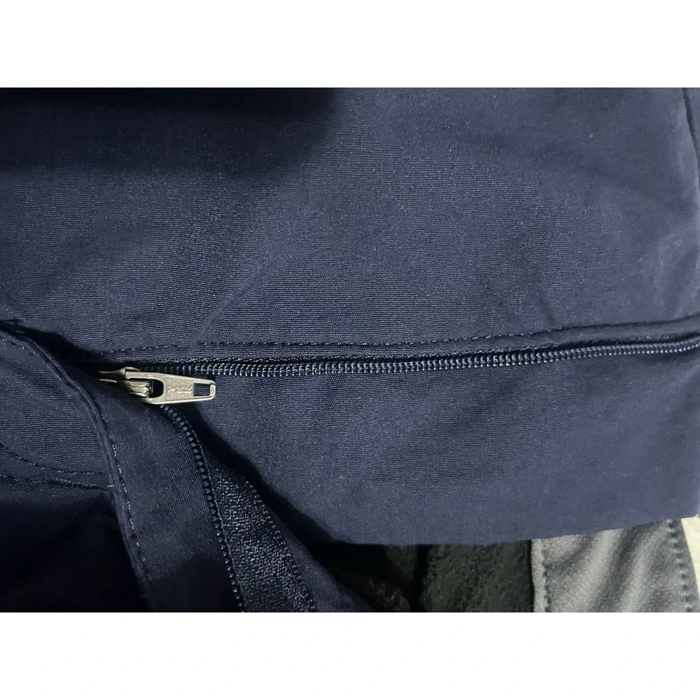 Eddie Bauer Mens Fleece Lined Tech Pants Navy Blue 32x32 Hiking Outdoor Warm